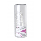 Прозрачная гелевая насадка с клиторальным отростком - 13 см. - Toyfa Basic - в Батайске купить с доставкой