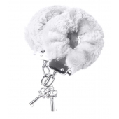 Наручники с белой меховой опушкой - ToyFa - купить с доставкой в Батайске