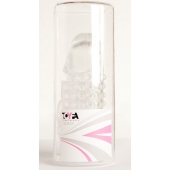 Гелевая прозрачная насадка с 2 отростками - 13 см. - Toyfa Basic - в Батайске купить с доставкой