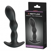 Черный анальный стимулятор простаты с вибрацией Special Anal Massager - 14,5 см. - Baile - в Батайске купить с доставкой