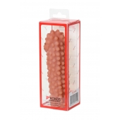 Телесная насадка на фаллос с бугорками KOKOS Extreme Sleeve 10 - 15,8 см. - KOKOS - в Батайске купить с доставкой