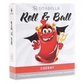 Стимулирующий презерватив-насадка Roll   Ball Cherry - Sitabella - купить с доставкой в Батайске