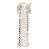 Закрытая прозрачная насадка на пенис Crystal Sleeve Faraon - 13,5 см. - Erowoman-Eroman - в Батайске купить с доставкой