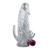 Закрытая прозрачная вибронасадка на пенис Crystal Sleeve Vibe - Erowoman-Eroman - в Батайске купить с доставкой