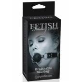 Черный кляп с дырочками Breathable Ball Gag - Pipedream - купить с доставкой в Батайске