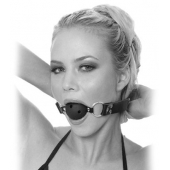 Черный кляп с дырочками Breathable Ball Gag - Pipedream - купить с доставкой в Батайске