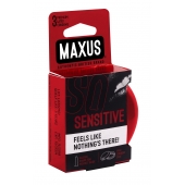 Ультратонкие презервативы в железном кейсе MAXUS Sensitive - 3 шт. - Maxus - купить с доставкой в Батайске