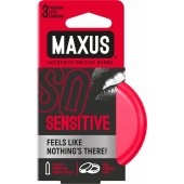 Ультратонкие презервативы в железном кейсе MAXUS Sensitive - 3 шт. - Maxus - купить с доставкой в Батайске