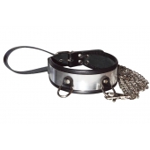 Стильный ошейник с металлическим блеском и поводком - Sitabella - купить с доставкой в Батайске