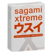 Ультратонкие презервативы Sagami Xtreme SUPERTHIN - 3 шт. - Sagami - купить с доставкой в Батайске