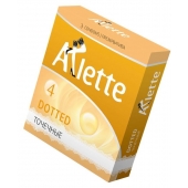 Презервативы Arlette Dotted с точечной текстурой - 3 шт. - Arlette - купить с доставкой в Батайске