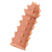 Телесная реалистичная насадка KOKOS Extreme Sleeve 04 с дополнительной стимуляцией - 12,7 см. - KOKOS - в Батайске купить с доставкой