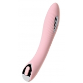 Розовый силиконовый вибратор с электростимуляцией TESLA G-POINT - 21 см. - ToyFa - купить с доставкой в Батайске