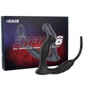 Черная анальная пробка NEXUS SIMUL8 с фиксацией на теле кольцами - Nexus Range - в Батайске купить с доставкой