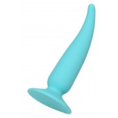 Мятная силиконовая анальная пробка Сappy - 12,5 см. - ToyFa