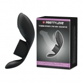 Черное кольцо на пенис с вибрацией Vibration Penis Sleeve - Baile - в Батайске купить с доставкой