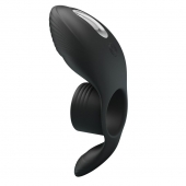 Черное кольцо на пенис с вибрацией Vibration Penis Sleeve - Baile - в Батайске купить с доставкой