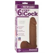 Насадка-мулат для трусиков Vac-U-Lock 6  ULTRASKYN Cock - 17,3 см. - Doc Johnson - купить с доставкой в Батайске