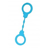 Голубые силиконовые наручники A-Toys без ключа - A-toys - купить с доставкой в Батайске