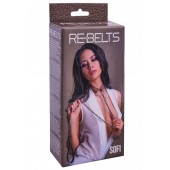 Коричневый поводок и чокер с кольцом Sofi - Rebelts - купить с доставкой в Батайске