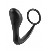 Эрекционное кольцо с анальной пробкой Ass-Gasm Cockring Plug - Pipedream - в Батайске купить с доставкой