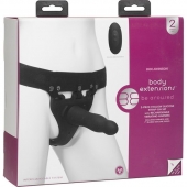 Черный полый вибрострапон Body Extensions BE Aroused - 17,78 см. - Doc Johnson - купить с доставкой в Батайске