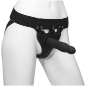 Черный полый вибрострапон Body Extensions BE Aroused - 17,78 см. - Doc Johnson - купить с доставкой в Батайске