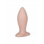 Телесная анальная пробка с широким основанием - 9 см. - LOVETOY (А-Полимер)