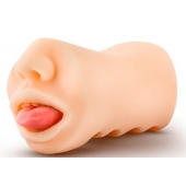 Телесный мастурбатор-ротик с язычком Oral Anne - Blush Novelties - в Батайске купить с доставкой
