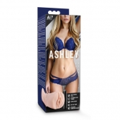 Телесный мастурбатор-вагина с вибропулей Ashley - Blush Novelties - в Батайске купить с доставкой