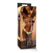 Коричневый мастурбатор-ротик Heather - Blush Novelties - в Батайске купить с доставкой