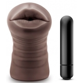 Коричневый мастурбатор-ротик Heather - Blush Novelties - в Батайске купить с доставкой