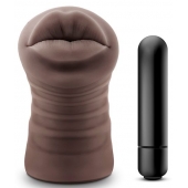 Коричневый мастурбатор-ротик Renee - Blush Novelties - в Батайске купить с доставкой