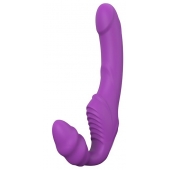 Фиолетовый безремневой вибрострапон DOUBLE DIPPER - Dream Toys - купить с доставкой в Батайске