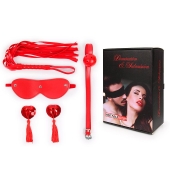 Пикантный набор БДСМ из 4 предметов в красном цвете - Notabu - купить с доставкой в Батайске