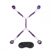 Фиолетовый набор фиксаций на кровати Classic Bedspreader - Lux Fetish - купить с доставкой в Батайске
