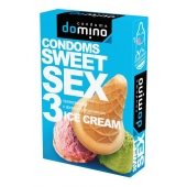 Презервативы для орального секса DOMINO Sweet Sex с ароматом мороженого - 3 шт. - Domino - купить с доставкой в Батайске