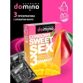 Презервативы для орального секса DOMINO Sweet Sex с ароматом манго - 3 шт. - Domino - купить с доставкой в Батайске