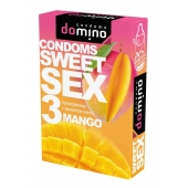 Презервативы для орального секса DOMINO Sweet Sex с ароматом манго - 3 шт. - Domino - купить с доставкой в Батайске