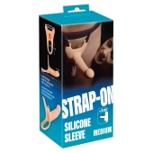 Силиконовый полый страпон на ремнях Silicone Strap-on - 16 см. - Orion - купить с доставкой в Батайске
