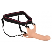 Силиконовый полый страпон на ремнях Silicone Strap-on - 16 см. - Orion - купить с доставкой в Батайске