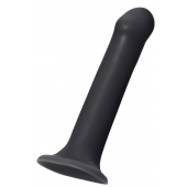Черный фаллос на присоске Silicone Bendable Dildo XL - 20 см. - Strap-on-me - купить с доставкой в Батайске