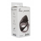 Черное эрекционное виброкольцо Pure Passion Sunset - Lola Games - в Батайске купить с доставкой