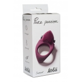 Бордовое эрекционное виброкольцо Pure Passion Sunset - Lola Games - в Батайске купить с доставкой