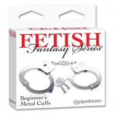 Металлические наручники Beginner s Metal Cuffs - Pipedream - купить с доставкой в Батайске