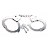 Металлические наручники Beginner s Metal Cuffs - Pipedream - купить с доставкой в Батайске
