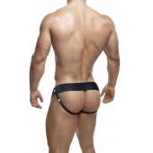 Черный мужской страпон DR. SKIN 6INCH HOLLOW STRAP ON - 16 см. - Blush Novelties - купить с доставкой в Батайске