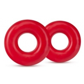 Набор из 2 красных эрекционных колец DONUT RINGS OVERSIZED - Blush Novelties - в Батайске купить с доставкой