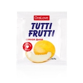 Пробник гель-смазки Tutti-frutti со вкусом сочной дыни - 4 гр. - Биоритм - купить с доставкой в Батайске