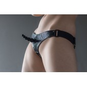 Черные трусики Better с анальной насадкой - 8 см. - Lola Games - купить с доставкой в Батайске